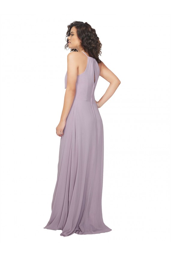Halter Neck Bridesmaid Dress with Bow Bristol