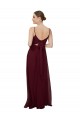 Scoop Neck Tied Keyhole Back Chiffon Bridesmaid Dress Bristol