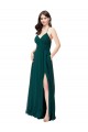 Chiffon Bridesmaid Dress with Draped Surplice Bodice Bristol