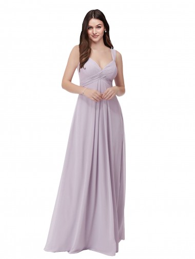 Draped Chiffon Bridesmaid Dress with Sash Bristol