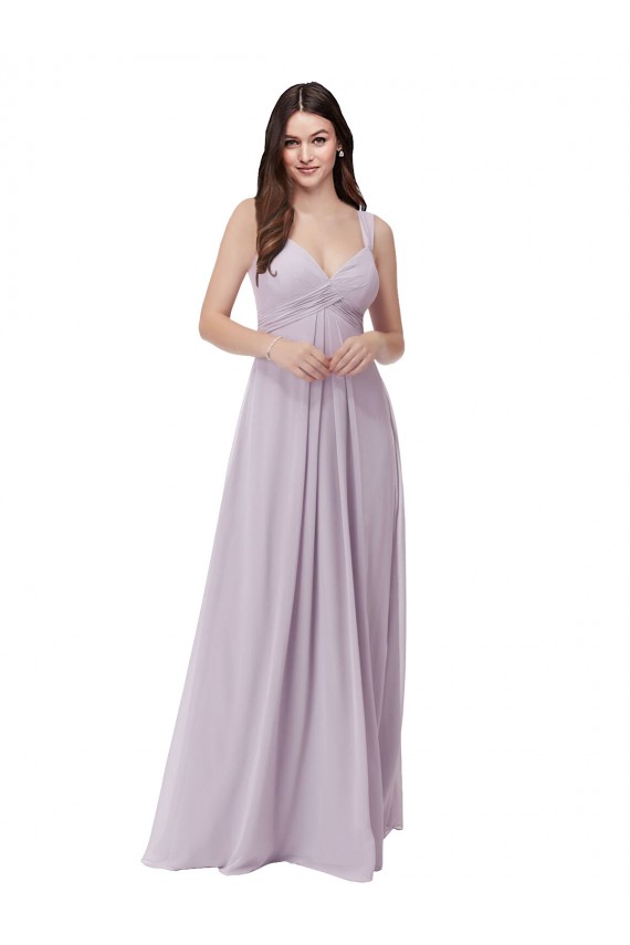 Draped Chiffon Bridesmaid Dress with Sash Bristol
