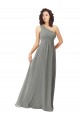 Embroidered One Shoulder Chiffon Bridesmaid Dress Bristol