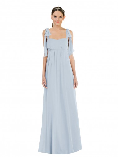 Tie Shoulder Empire Waist Maxi Bridesmaid Dress Bristol