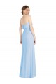 Strapless Trumpet Chiffon Formal Bridesmaid Dress with Thigh high Slit Bristol
