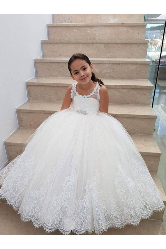 Ivory Ball Gown Floor Length Flower Girl Dress Bristol