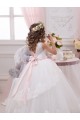 Ivory Ball Gown Sweetheart V-Back Sleeveless Flower Girl Dress Bristol