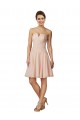 Lace and Chiffon Bridesmaid Dress / Cocktail Dress with Unique Neckline Bristol