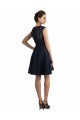 Short V-Neck Lace Cocktail Bridesmaid Dress with Illusion Back Bristol