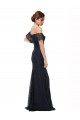 Off the Shoulder Long Lace Bridesmaid Dress / Prom Dress with Flutter Sleeves Bristol