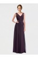 V-Neck Bridesmaid Dress with Corded Lace Bodice Bristol