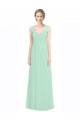 Sweetheart Chiffon Bridesmaid Dress with Lace Straps and Keyhole Back Bristol