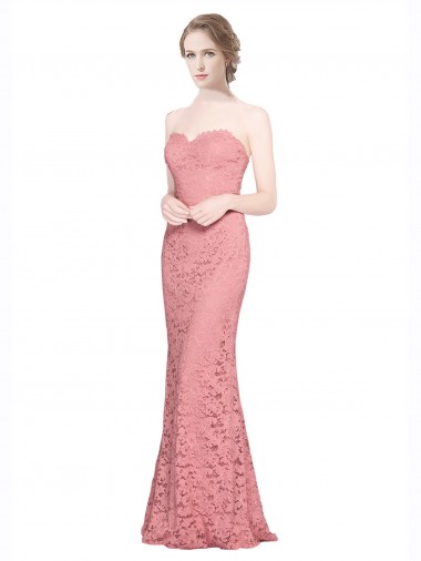 Fitted Sweetheart Mermaid Lace Bridesmaid Dress / Prom Dress Bristol