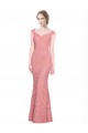 Sweetheart Mermaid Long Lace Bridesmaid Dress / Prom Dress with Wide Straps Bristol