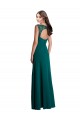 Long A-Line Lace and Chiffon Bridesmaid Dress with Open Back Bristol