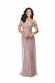 Sweetheart Chantilly Lace Bridesmaid Dress with Off the Shoulder Sleeves Bristol