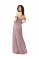 Sweetheart Chantilly Lace Bridesmaid Dress with Off the Shoulder Sleeves Bristol