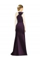 Full Length One Shoulder Satin Bridesmaid Dress with Bow Shoulder Detail Bristol