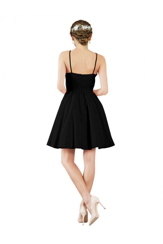 Halter Neck Short Knee Length Satin Cocktail Bridesmaid Dress Bristol