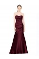 Mermaid Sweetheart Soft Formal Satin Bridesmaid Dress / Prom Dress with Pleats Bristol