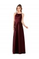 Sleek Satin Bridesmaids Dress with Pockets Bristol