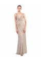 Faux Surplice V-Neck Slim Formal Sparkling Sequin Bridesmaid Dress / Prom Dress Bristol