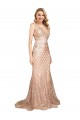 Sleek Long Mermaid Formal Sparkling Sequin Bridesmaid Dress / Prom Dress Bristol