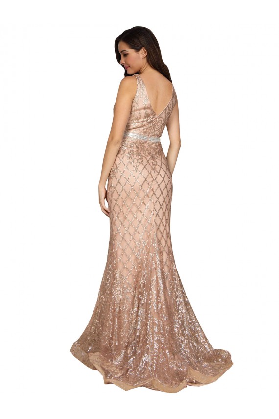 Sleek Long Mermaid Formal Sparkling Sequin Bridesmaid Dress / Prom Dress Bristol