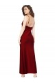 Cowl Neck Low Back Formal Silky Satin Bridesmaid Dress / Prom Dress with Thin Back Straps Bristol