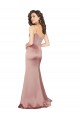Floor Length Formal Silky Satin Bridesmaid Dress / Prom Dress with Front Skirt Slit Bristol