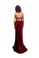 Cowl Neck Long Criss Cross Open Back Formal Silky Satin Bridesmaid Dress / Prom Dress Bristol