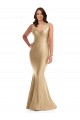 Shirred Shoulder Formal Silky Satin Mermaid Bridesmaid Dress / Prom Dress Bristol