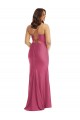 Cowl-Neck Open Tie-Back Formal Silky Satin Mermaid Bridesmaid Dress / Prom Dress with Frong Slit Bristol