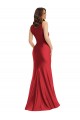 Square Neck Formal Silky Satin Mermaid Bridesmaid Dress / Prom Dress with Side Slit Bristol
