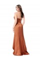 Faux-Wrap Skirt Formal Silky Satin Bridesmaid Dress / Prom Dress Bristol