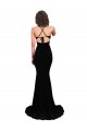 Fishtail Shaped V-Neck Open Back Formal Spandex Bridesmaid Dress / Prom Dress Bristol