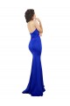 Sweetheart Flower Neckline High Neck Formal Crepe Bridesmaid Dress / Prom Dress Bristol