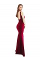 Square Neckline and Backline Fitted Formal Crepe Bridesmaid Dress / Prom Dress Bristol
