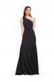 Fit and Flare Formal Crepe Bridesmaid Dress / Prom Dress with One Shoulder Bristol