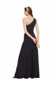 Fit and Flare Formal Crepe Bridesmaid Dress / Prom Dress with One Shoulder Bristol