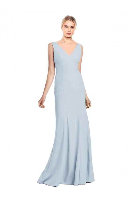 Sleeveless Seamed Bodice Trumpet Bridesmaid Dress / Prom Dress Bristol
