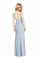 High Neck Backless Formal Crepe Trumpet Bridesmaid Dress Bristol