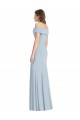 Cuffed Off the Shoulder Long Trumpet Bridesmaid Dress / Prom Dress Bristol