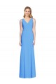 Flattering Trumpet Long Sleeveless Bridesmaid Dress / Prom Dress with Open Back Bristol
