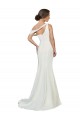 One Shoulder Formal Crepe Bridesmaid Dress / Prom Dress with Draped Off the Shoulder Strap Bristol