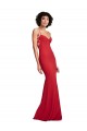 Spaghetti Strap Slip Neckline Formal Crepe Bridesmaid Dress / Prom Dress Bristol