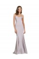 Crepe Mermaid Bridesmaid Dress / Prom Dress with Low Back Bristol