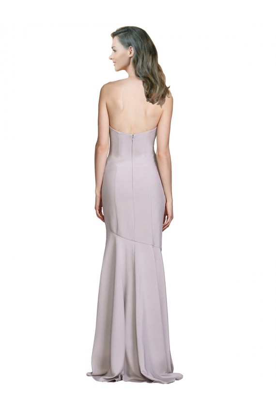 Crepe Mermaid Bridesmaid Dress / Prom Dress with Low Back Bristol