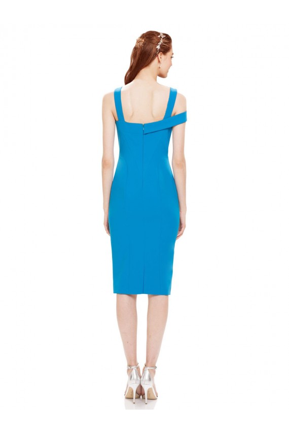 Sleeveless Formal Crepe Cocktail Dress / Homecoming Dress with Keyhole Off The Shoulder Detailing Bristol