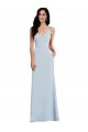 V Back Spaghetti Strap Maxi Bridesmaid Dress / Prom Dress with Pockets Bristol