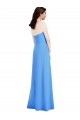 Strapless Pleated Skirt Crepe Bridesmaid Dress / Prom Dress with Pockets Bristol